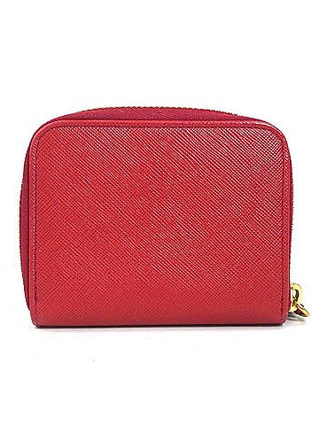 Prada PRADA wallet/coin case leather red men's women's h30996a (view 2)