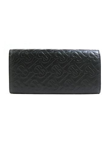 Burberry Burberry BURBERRY Long Wallet Leather Black Men's Women's h31049k (view 2)