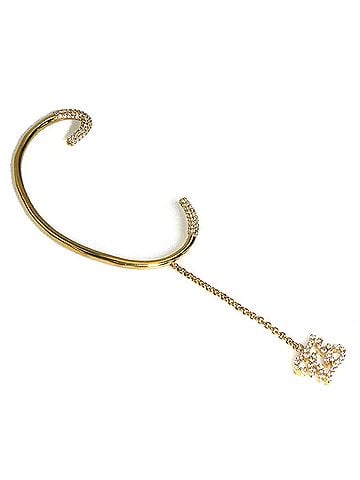 Fendi FENDI Earrings Ear Cuff Metal Gold Women's r10411g (view 1)
