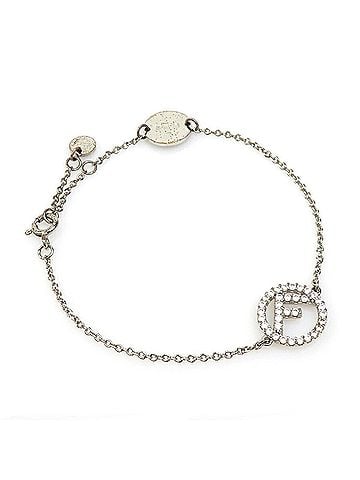 Fendi FENDI bracelet F is metal silver ladies r10599g (view 1)