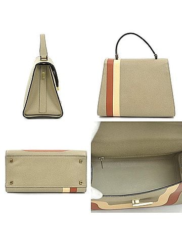 Valextra Valextra Iside Medium Leather Shoulder Bag in Greige, Women's, 90170a (view 2)