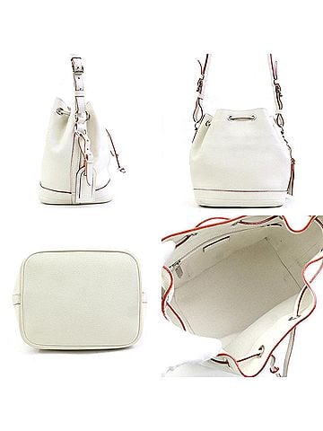 Louis Vuitton Louis Vuitton Suhali Noe BB Shoulder Bag in Off-White Leather and Silver, Women's, M42612, e60853a (view 2)