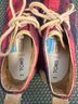 TOMS Plaid Red Black Brown Sneakers Size 6 - photo 3