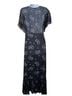 LoveShackFancy Floral Black Blue Casual Dress Size 8 - photo 2
