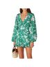 Alexis Floral Green White Jumpsuit Size XS - photo 6