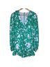 Alexis Floral Green White Jumpsuit Size XS - photo 1