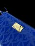 Michael Kors Solid Blue Leather Clutch One size - photo 3