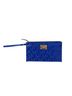 Michael Kors Solid Blue Leather Clutch One size - photo 1