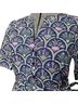 Talbots Floral Blue Pink Casual Dress Size M - photo 6