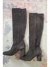 Stuart Weitzman 100% Suede Gray Boots Size 10 - photo 5