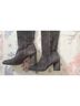 Stuart Weitzman 100% Suede Gray Boots Size 10 - photo 15