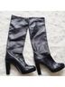 Stuart Weitzman 100% Leather Black Boots Size 8 1/2 - photo 3