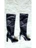 Stuart Weitzman 100% Leather Black Boots Size 8 1/2 - photo 4