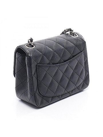 Chanel CHANEL Mini Matelasse Shoulder Bag/Handbag in Calfskin Leather (Cowhide) for Women, Black (view 2)