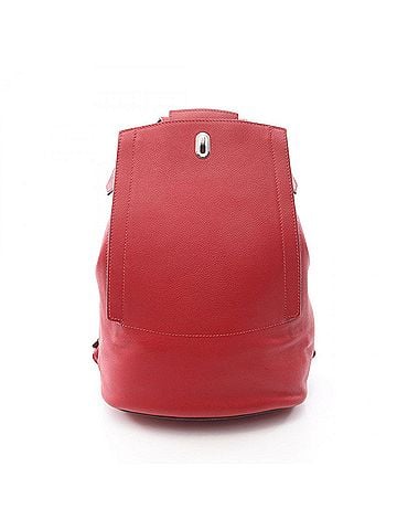 Hermès Hermes Hermès Sacado GR24 Backpack/Handbag in Leather Evergrain, Women's, Red (view 1)