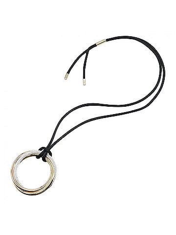 Cartier Cartier Trinity Diamond Cord Necklace. Available in 18K Yellow Gold, White and Pink Gold. gold, silver, clear. (view 2)
