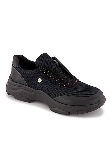 Andrea Women's Casual Sneakers With Rhinestone Detail (view 2)