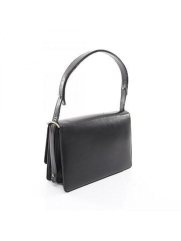 Céline Celine shoulder bag, handbag, leather, women's, black (view 2)
