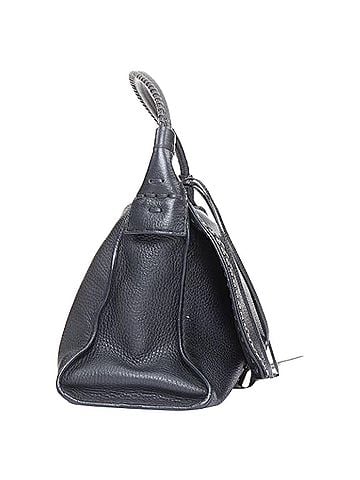 Tod's Tod's Double Double T calfskin grommet weave fringe shoulder bag (view 2)