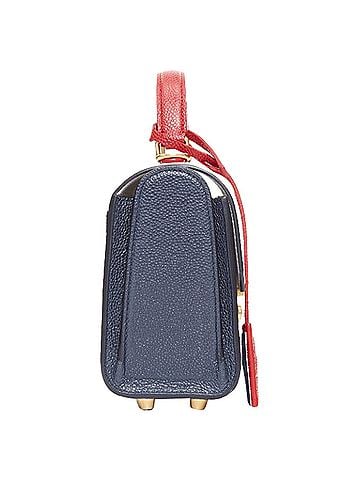 Thom Browne Thom Browne Mini Mrs Thom calfskin stripe detail top handle bag (view 2)