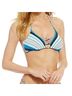 The Bikini Lab Stripes Multi Color Swimsuit Top Size L - photo 1