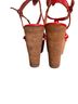 Seychelles Red Orange Tan Wedges Size 8 1/2 - photo 5