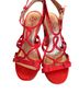 Seychelles Red Orange Tan Wedges Size 8 1/2 - photo 2