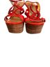 Seychelles Red Orange Tan Wedges Size 8 1/2 - photo 4