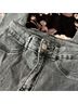 Shein Gray Denim Shorts Size 25 - photo 10