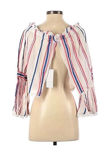 Red Carter Long Sleeve Blouse (view 2)
