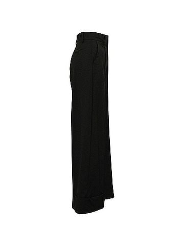 MSGM MSGM Wide Leg Tailored Pants in Black Polyester (view 2)