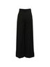 MSGM 100% Synthetic Black MSGM Wide Leg Tailored Pants in Black Polyester Size XS - photo 3