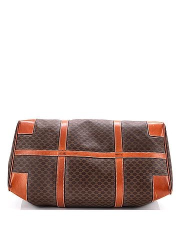 Céline Vintage Duffle Bag Macadam Coated Canvas Large (view 2)
