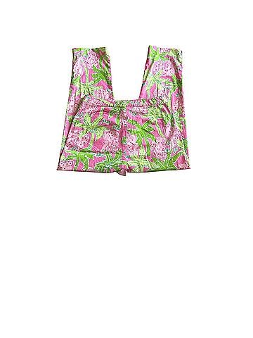 Lilly Pulitzer Taboo Elephant Print Mid Rise Cotton Blend Casual Pants (view 2)
