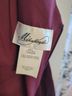 Michaelangelo 100% Polyester 100% Polyester Burgundy Cocktail Dress Size 4 - photo 3