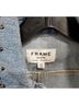 FRAME Solid Blue Denim Jacket Size XS - photo 3