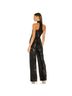 Cinq à Sept 100% Polyester 100% Silk 5% Spandex Black Jumpsuit Size 4 - photo 4