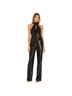 Cinq à Sept 100% Polyester 100% Silk 5% Spandex Black Jumpsuit Size 4 - photo 2