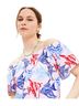 Ann Taylor LOFT Floral Multi Color Short Sleeve Top Size 4 - photo 1