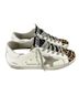 Golden Goose Animal Print White Brown Black Sneakers Size EU 39 - photo 1