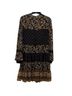 MICHAEL Michael Kors 100% Polyester Floral Black Gold Casual Dress Size M - photo 2
