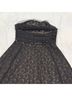 BCBGMAXAZRIA 100% Polyester 100% Nylon Floral Black Cocktail Dress Size 10 - photo 5