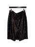 Express 100% Polyester Solid Black Formal Skirt Size 8 - photo 2