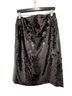 Express 100% Polyester Solid Black Formal Skirt Size 8 - photo 1