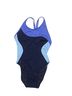 Athleta Blue Black One Piece Swimsuit Size 6 - photo 1