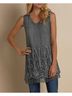 Soft Surroundings 100% Silk 95% Viscose 5% Spandex Solid Blue Sleeveless Blouse Size M - photo 6