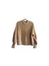 The Knotty Ones 100% Cotton Tan Pullover Sweater Size S - photo 1