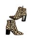 Tory Burch Animal Print Brown Tan Ankle Boots Size 5 1/2 - photo 2