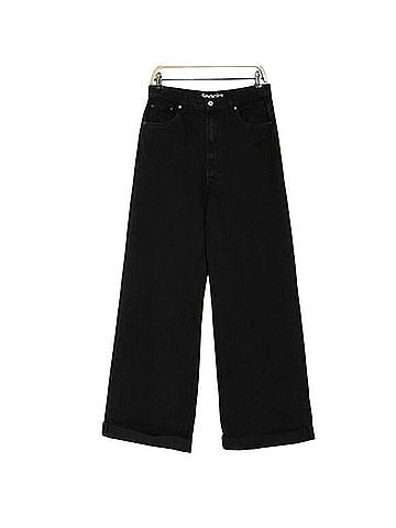 Mother Funnel Cuffed Hem High Waist Jeans Jeans (view 2)