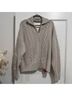 Naadam Graphic Tan Multi Color Pullover Sweater Size S - photo 4